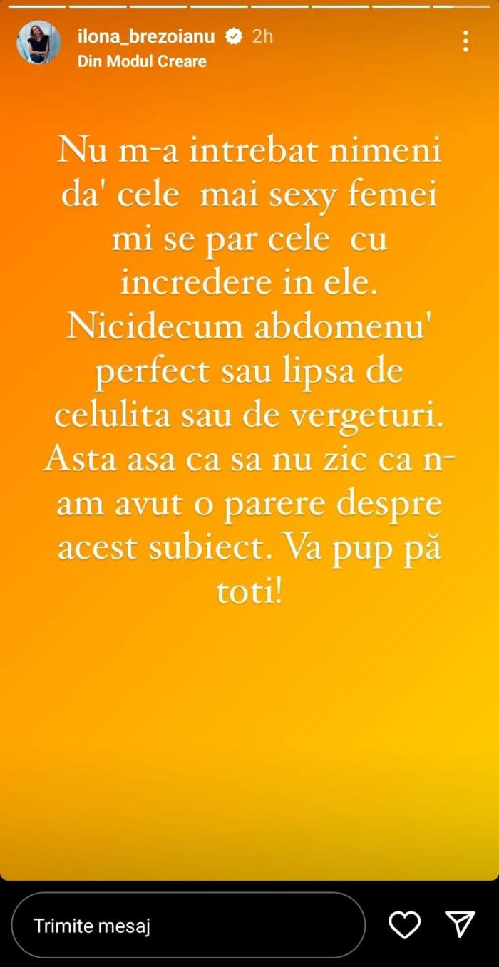 „Mi-am făcut corpul ăsta să-i placă lui Buhnici”. Ilona Brezoianu, reacția dură la scandalul momentului