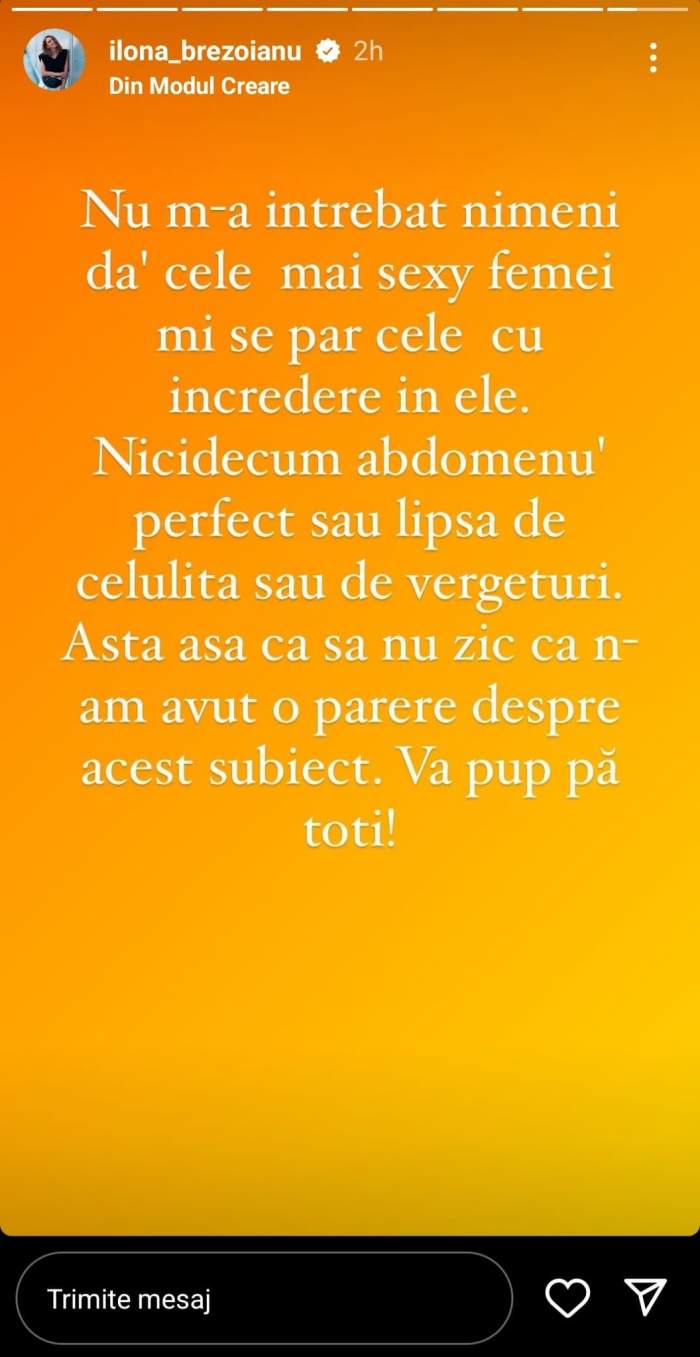 „Mi-am făcut corpul ăsta să-i placă lui Buhnici”. Ilona Brezoianu, reacția dură la scandalul momentului