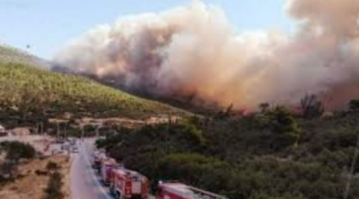 Incendiu de proporții în județul Neamț. Mănăstirea Tărcuța din comuna Tarcău, în flăcări / FOTO