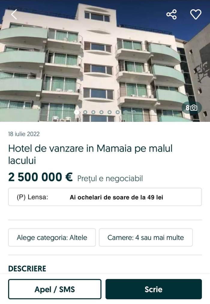 Cât costă să-ți cumperi hotel pe litoralul românesc. Proprietarii din Mamaia le-au scos la vânzare pe OLX, după cel mai slab sezon din ultimii 30 de ani