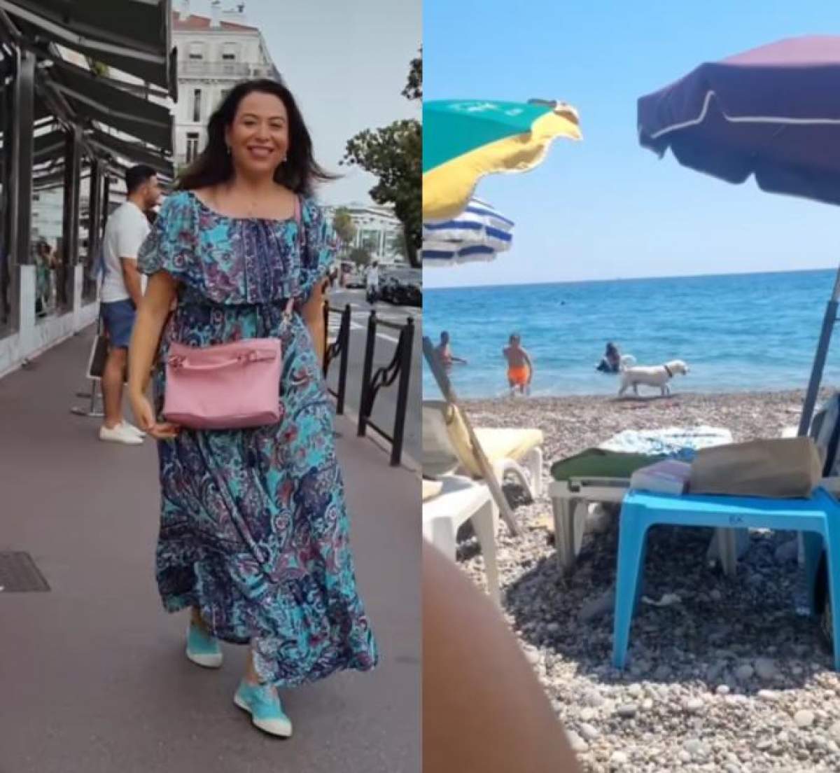 Plaja din Franța preferată de Oana Roman. Vedeta, vacanță de vis alături de fiica ei: "Culoarea mării este..." / FOTO