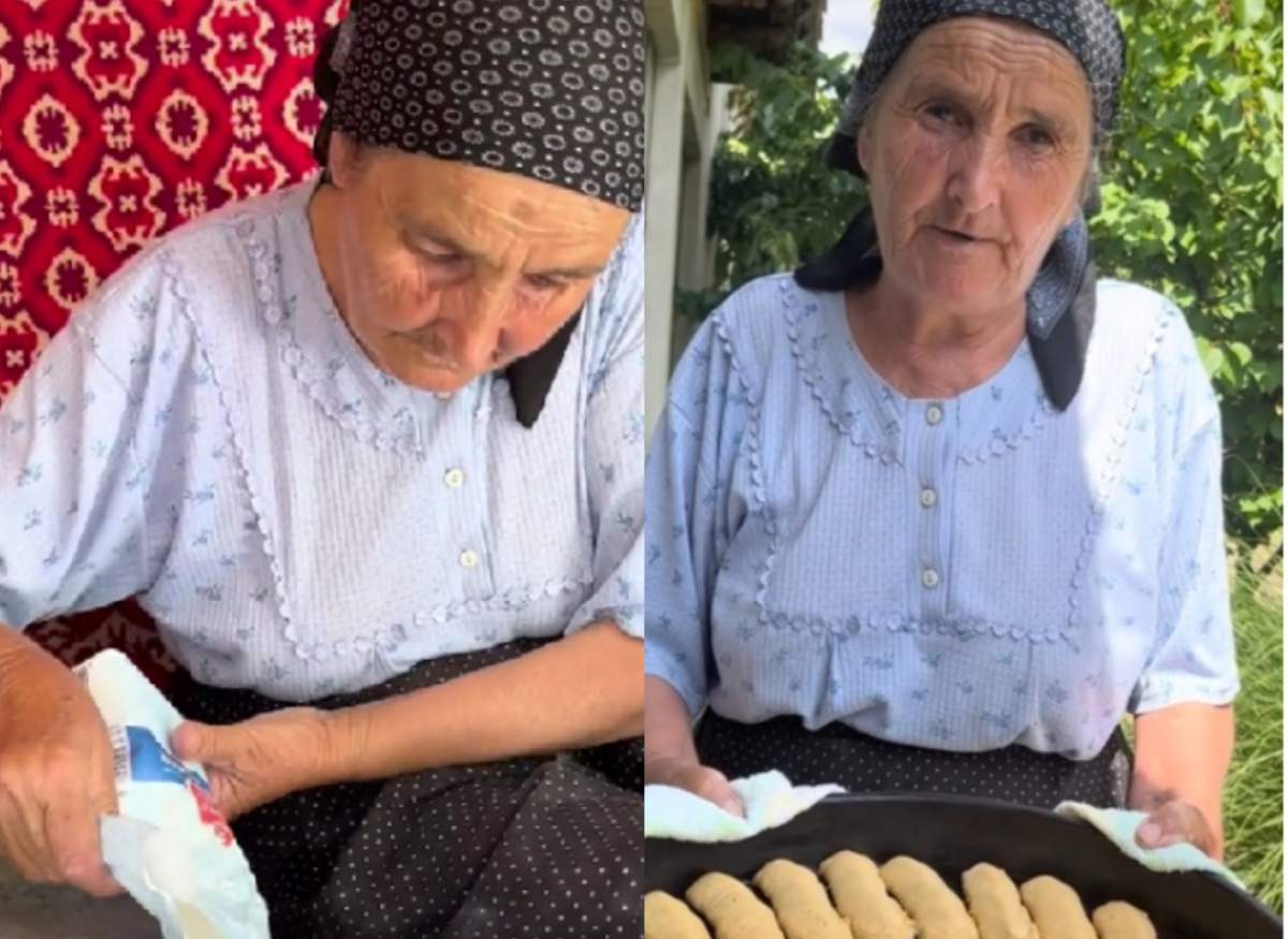 Bunica Gherghina și rețeta ei de biscuiți cu care a cucerit TikTok-ul. Se prepară ușor și rapid cu doar câteva ingrediente