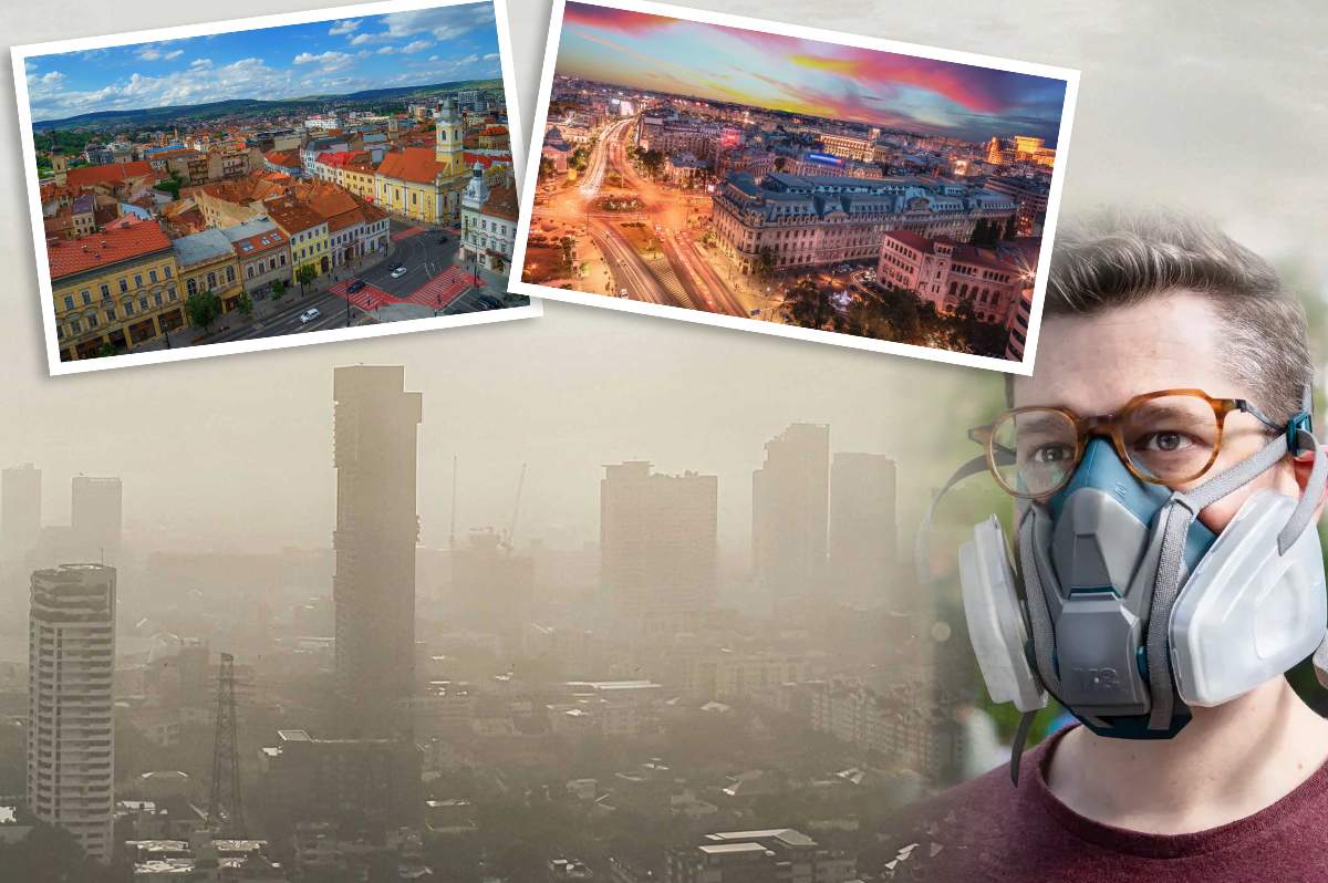 Cel mai poluat oraș din România. Nu e Bucureștiul, iar Brașov e pe locul 2 într-un top recent! Te așteptai?