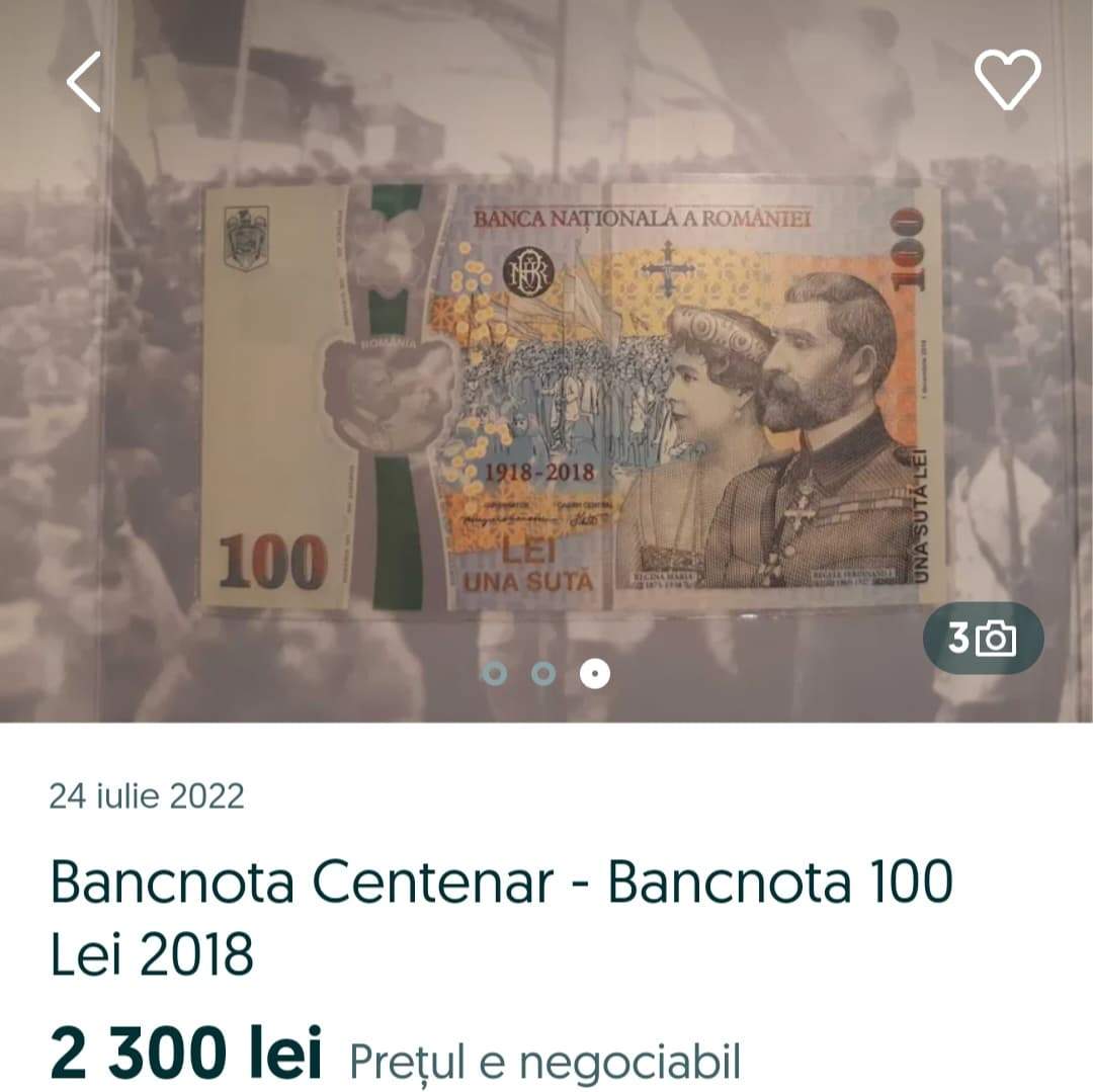 Cea mai valoroasă bancnotă românească costă 2.300 de lei. Vezi dacă o ai și tu acasă