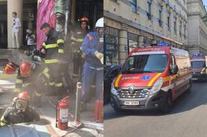 Incendiu în centrul Bucureștiului. Un muncitor și-a pierdut viața într-un canal tehnologic