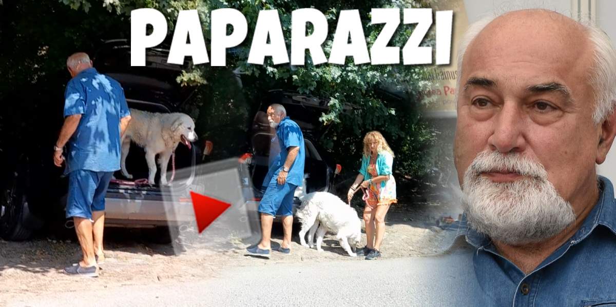 Pentru Varujan Vosganian, câinele e cel mai bun prieten.  Politicianul, surprins în ipostaze rare alături de animalul lui de companie / PAPARAZZI