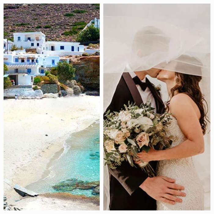 Plaja din Grecia apreciată de tinerii căsătoriți. Mulți vin aici pentru a petrece luna de miere / FOTO
