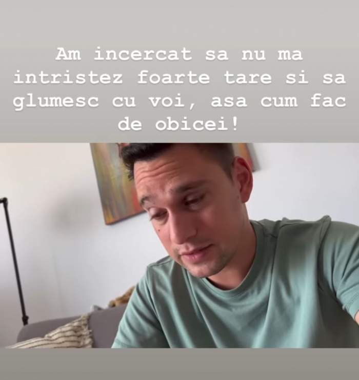 Vlad Gherman, anunț cu lacrimi în ochi pe rețelele de socializare: "E cea mai tristă veste pe care pot să o dau". Ce a pățit actorul / FOTO