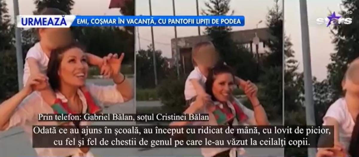 Cristina Bălan cu copiii ei