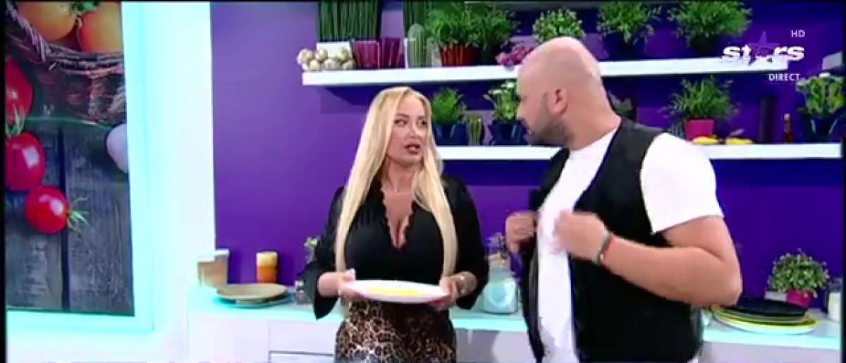 Simona Trașcă a gătit în direct, la Showbiz Report