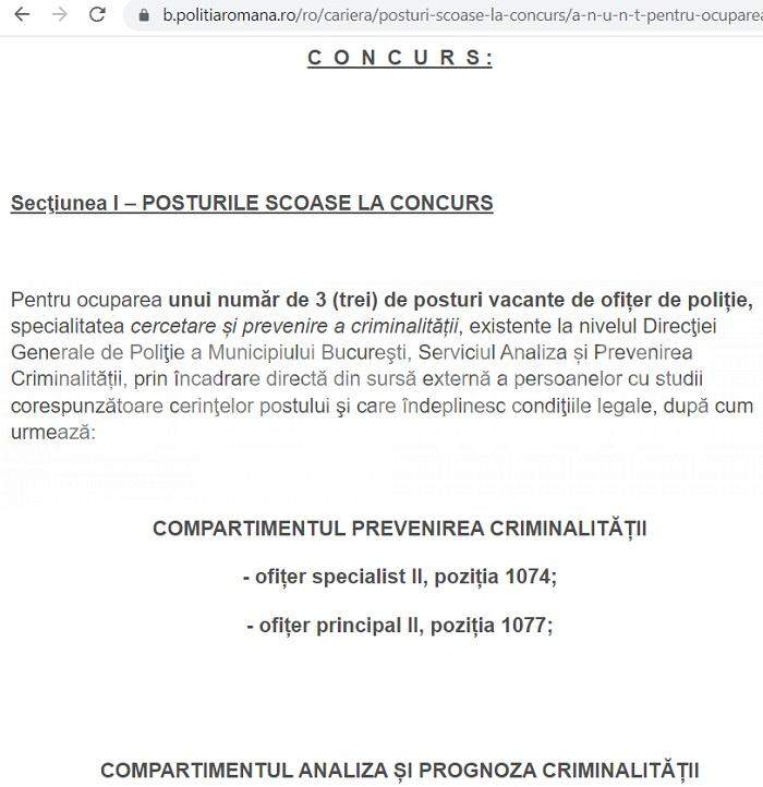 DOCUMENTE / Poliția Română angajează infractori reabilitați, ca să facă legea pe străzi / Un polițist șpăgar s-a apucat deja să-și spele cazierul și se va putea întoarce în MAI