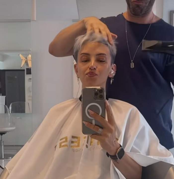 Giulia Anghelescu, un look nou. Cum arată artista după vizita la salonul de înfrumusețare