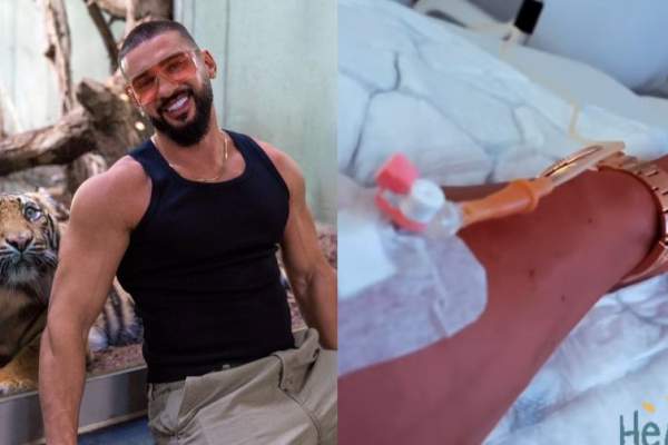 Dorian Popa, din nou cu perfuzia la mână. Ce a pățit artistul: "După numeroasele concerte..." / FOTO