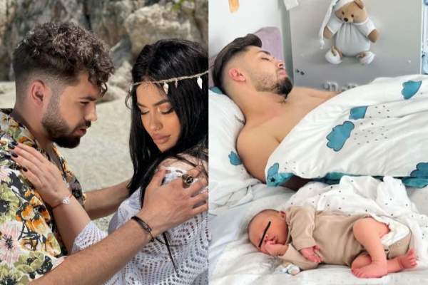 Prima imagine cu fiul lui Luis Gabriel și al lui Haziran. Artistul, portret de familie alături de băiatul său / FOTO