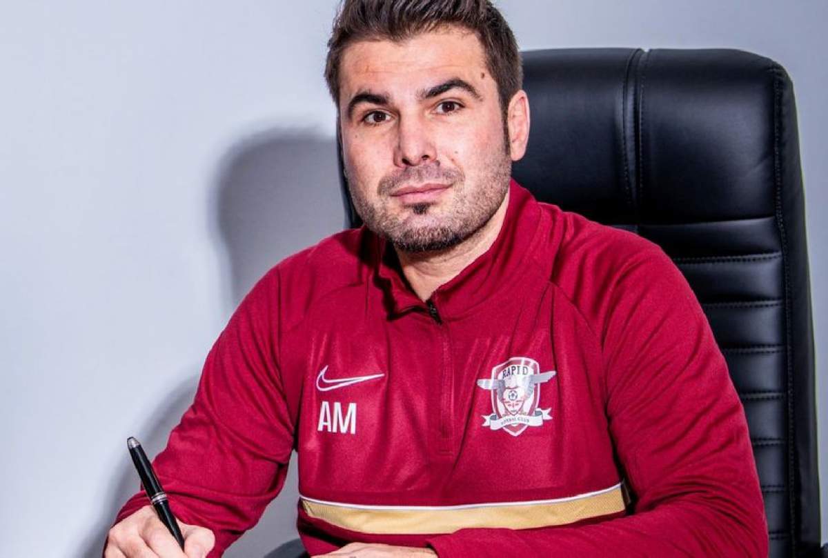 Adrian Mutu a semnat prelungirea contractului cu Rapid. Până când este valabilă noua înțelegere: "Hai, Rapid!" / VIDEO