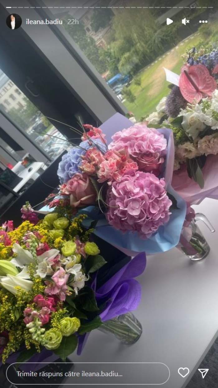 Ileana Badiu a împlinit 48 de ani. Actrița a fost sărbătorită de prieteni și familie cu zeci de buchete de flori și urări emoționante / FOTO