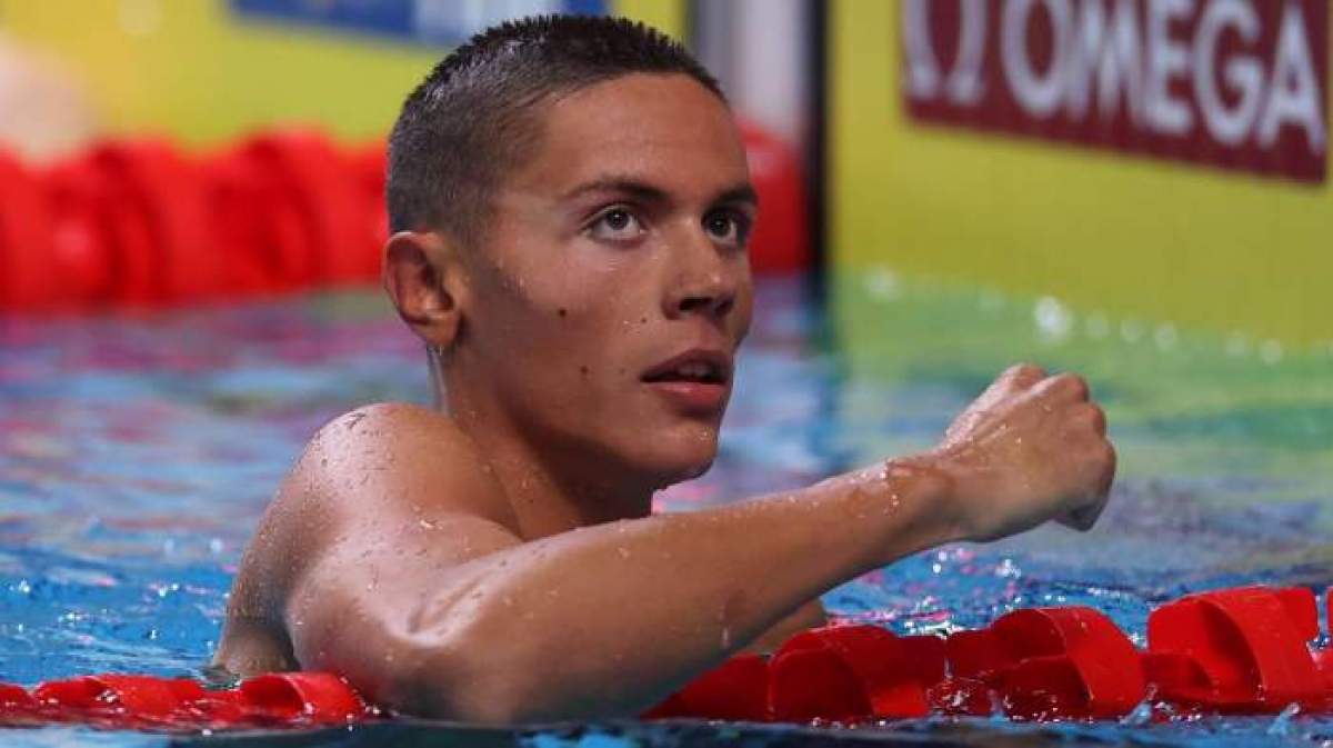 David Popovici s-a calificat în finala probei de 100 de metri,  la Europenele de natație de la Roma