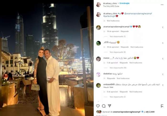Prima reacție a lui  Ibrahim Ashary, după ce Anamaria Prodan a confirmat relația. Ce a postat bărbatul din viața impresarei / FOTO
