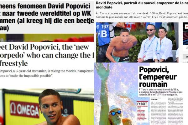 Cum a fost elogiat David Popovici de presa internațională: "Noul împărat al înotului mondial"