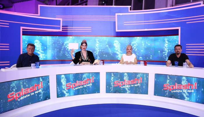 Premieră în ediția de seara trecută a show-ului Splash! Vedete la apă! Natalia Mateuț și Cătălin Cazacu au obținut același punctaj și s-au calificat în finala săptămânii