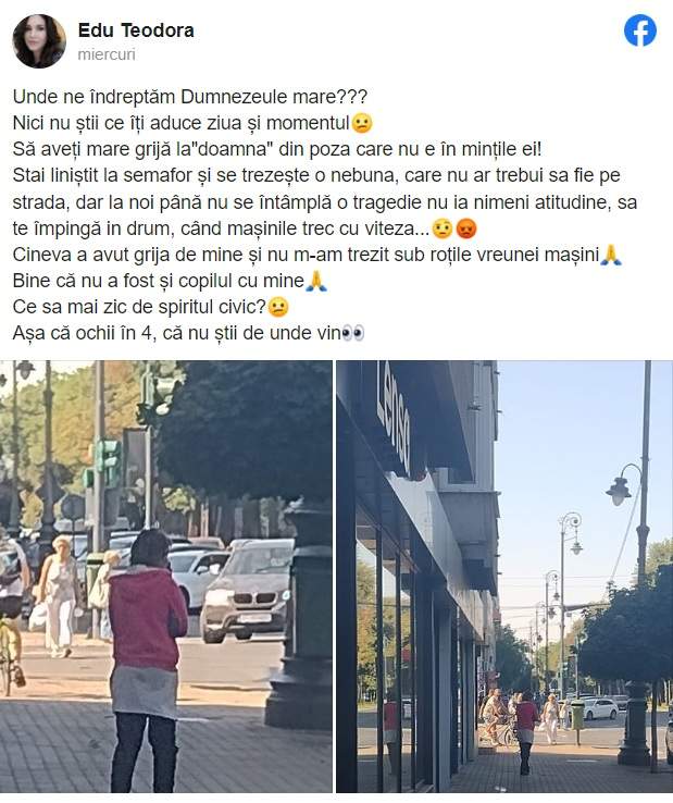 După incidentul cu bărbatul care a înjunghiat-o pe Margherita, un alt caz șocant s-a petrecut în Arad. O tânără a fost împinsă în faţa unei maşini