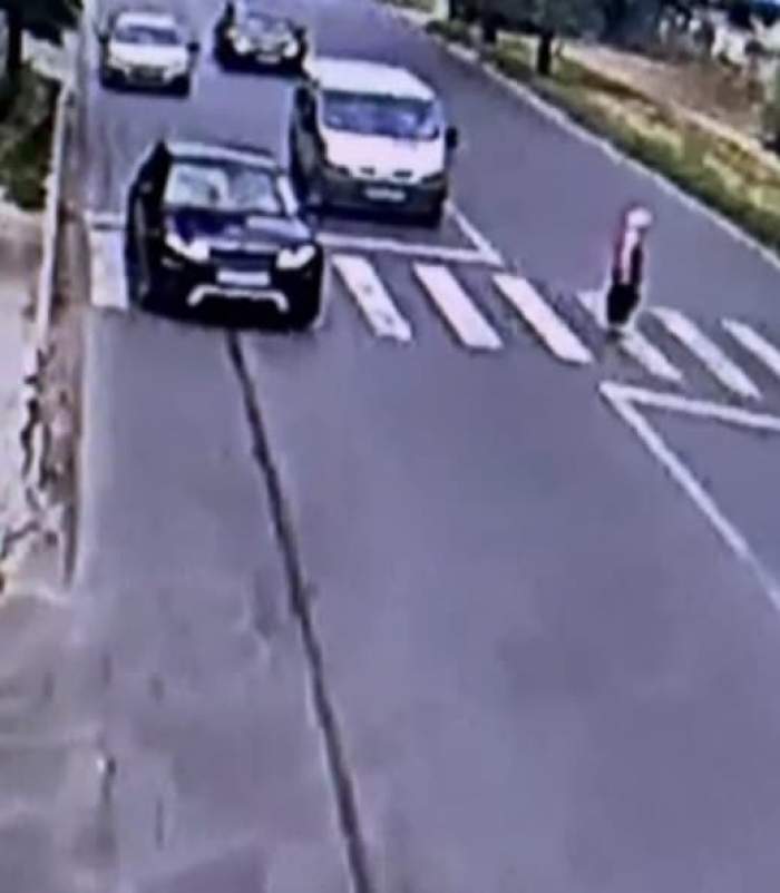 Accident devastator în Popești Leordeni. O femeie a fost omorâtă pe trecerea de pietoni de un polițist / FOTO