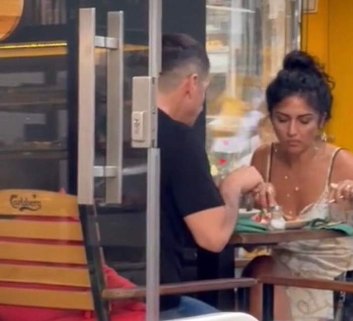 Doinița Oancea, surprinsă în timp ce lua masa cu un bărbat misterios. Chiar fanii ei au filmat-o, în centrul Bucureștiului / FOTO 