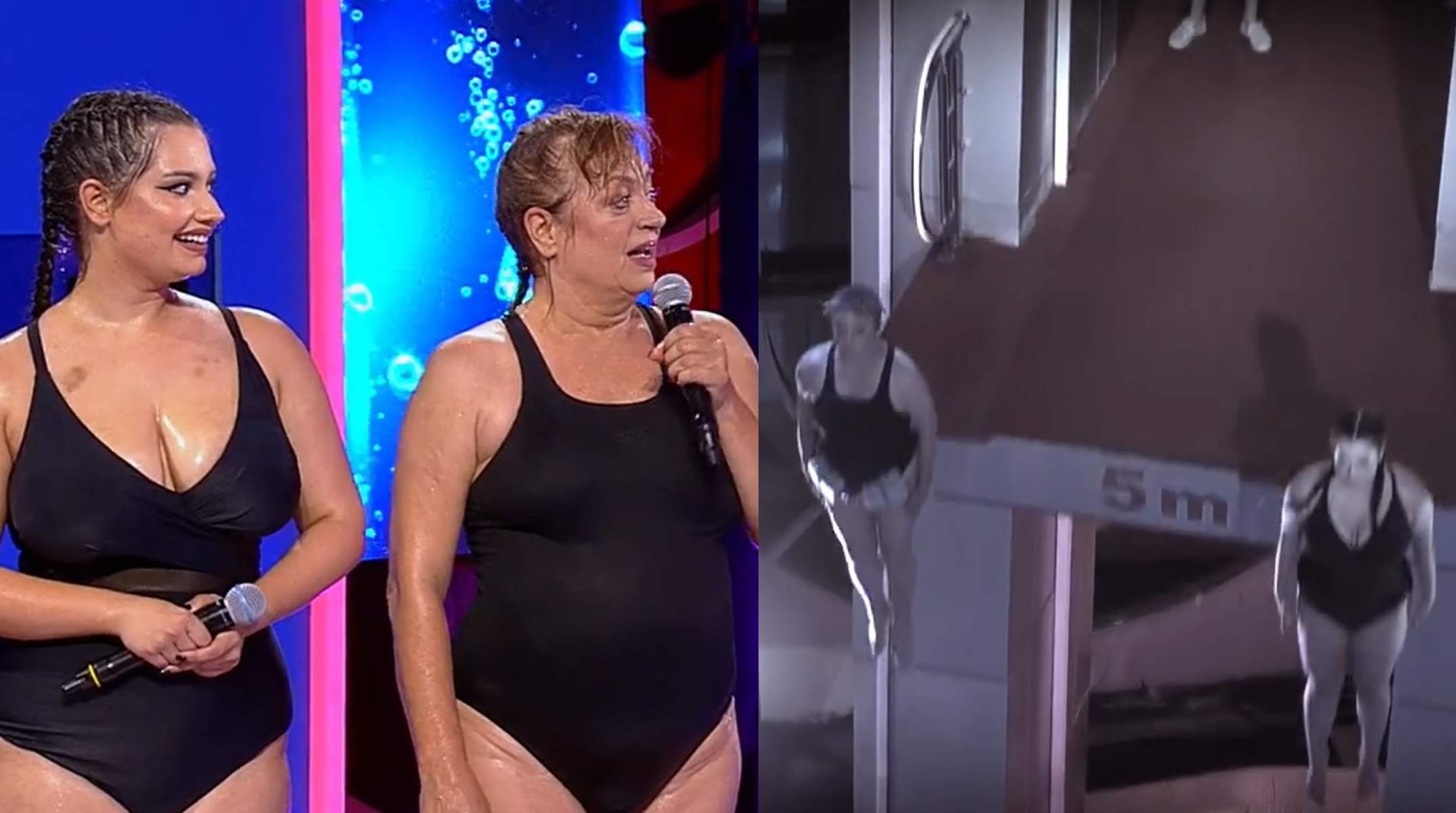 Săritură în sincron la Splash! Vedete la apă!  Adriana Trandafir și Maria Speranța au impresionat juriul: ”Sunt un taur care zboară” / VIDEO