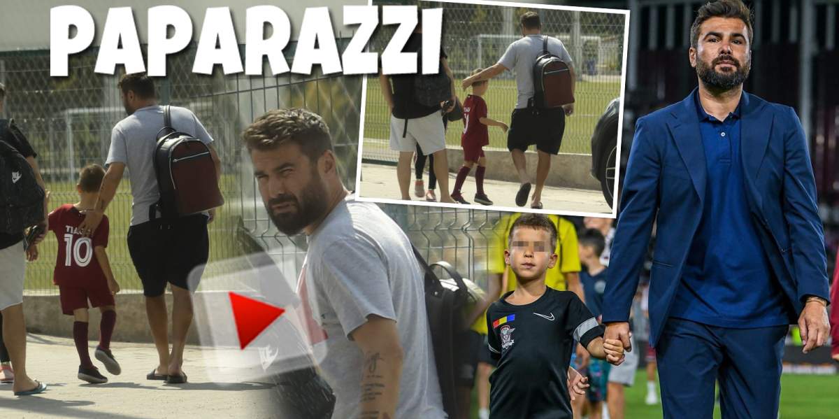 Adrian Mutu e un tată grijuliu. Cum se descurcă „Briliantul” cu fiul său atunci când soția lui, Sandra, nu e prezentă / PAPARAZZI