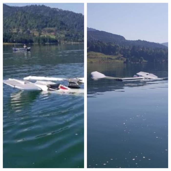 Pilotul avionului prăbușit în Lacul Colibița a decedat. La bord se aflau doi bărbați
