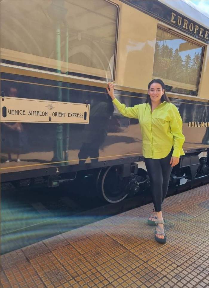 Oana Roman, în vizită la Orient Express: „Vă arăt ceva senzațional”. Legenda neștiută a trenului devenit simbol / FOTO