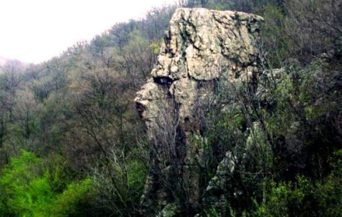 Locul din România unde găsești „stânca cu chip de om”. O lucrare spectaculoasă a naturii / FOTO