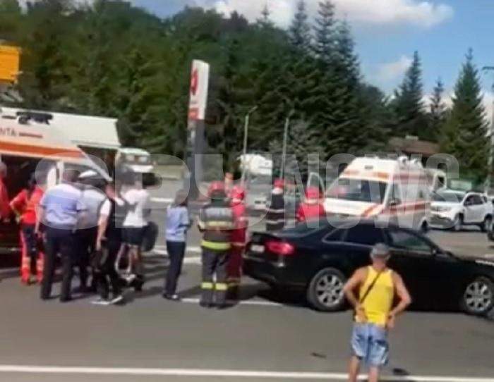 VIDEO / DN 1, blocat din cauza unui accident grav / Imagini exclusive, de la locul evenimentului