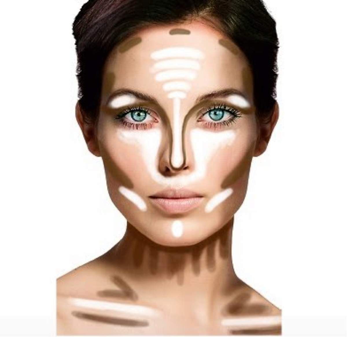 Contouring face Trucul rapid de conturare a feței. Așa pari mai slabă în toate selfie-urile pe care ți le faci