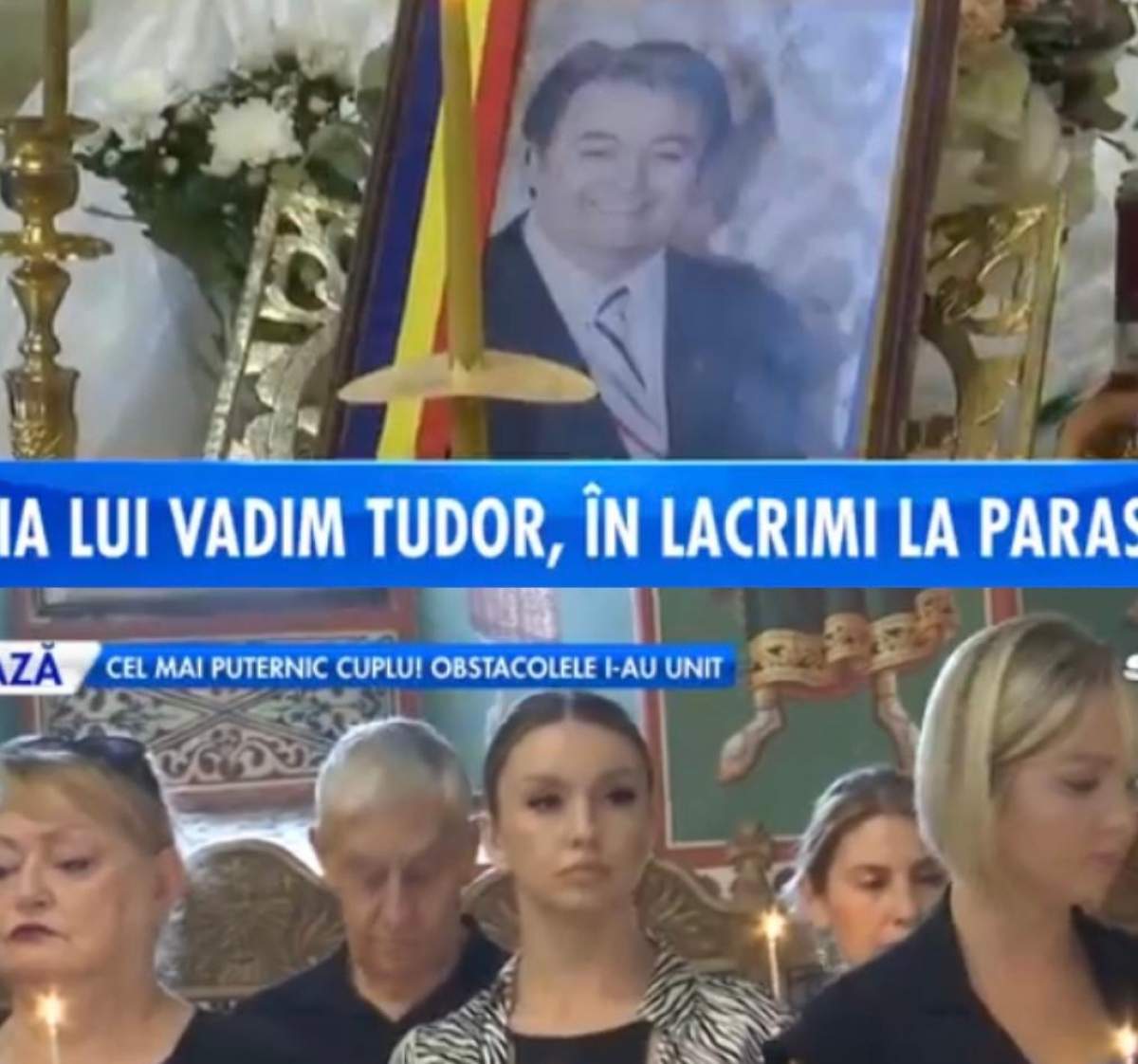 Imagini de la parastasul de 7 ani a lui Vadim Tudor. Familia, declarații cu ochii în lacrimi