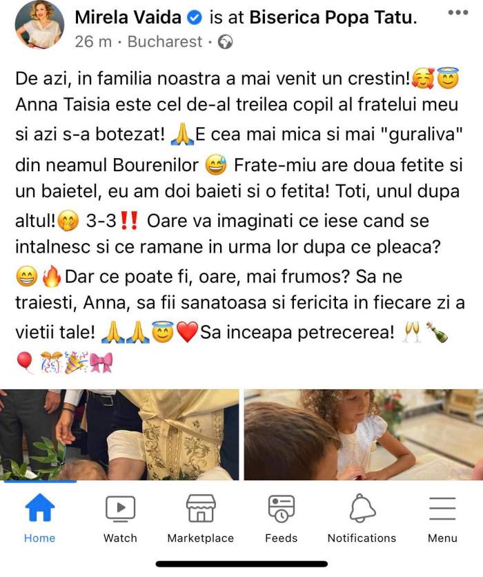 Sărbătoare mare în familia Mirelei Vaida. Prezentatoarea de la Acces Direct a postat imagini emoționante: „Să înceapă petrecerea” / FOTO