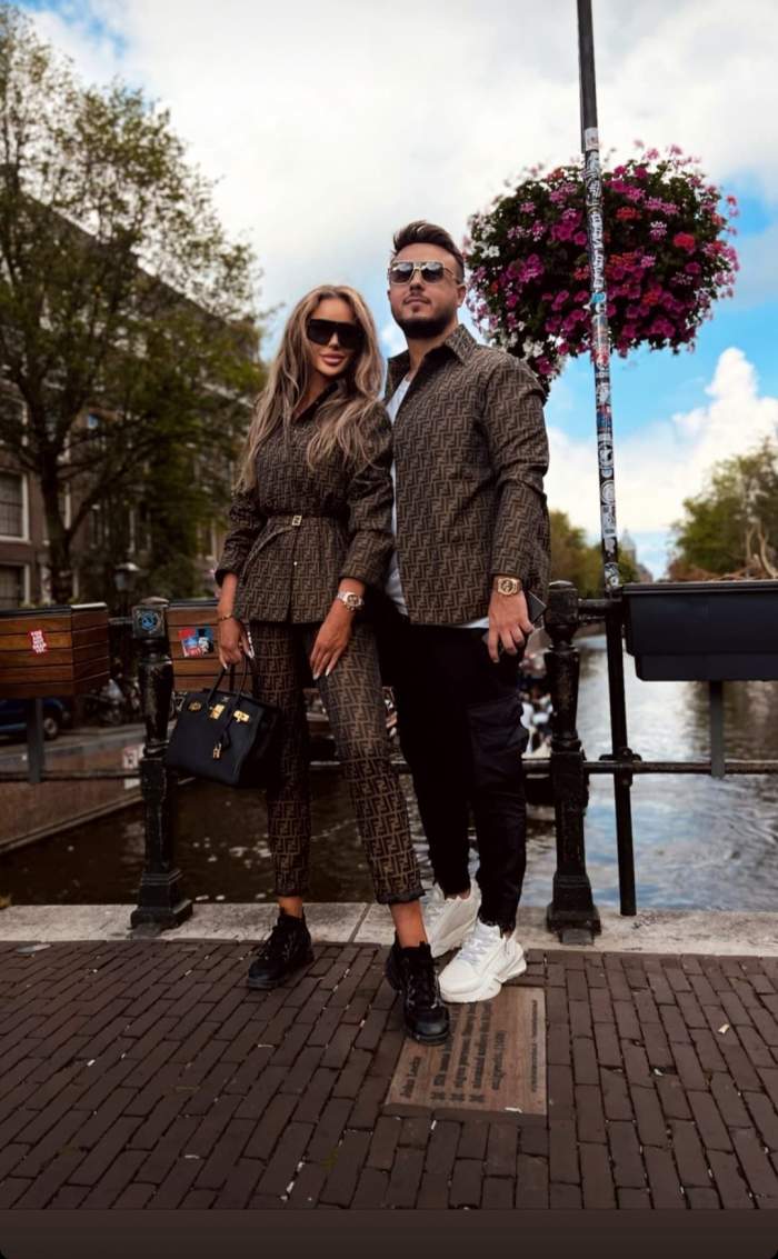 Bianca Drăgușanu și Gabi Bădălău, ipostază romantică în Amsterdam. Cum s-au fotografiat cei doi / FOTO