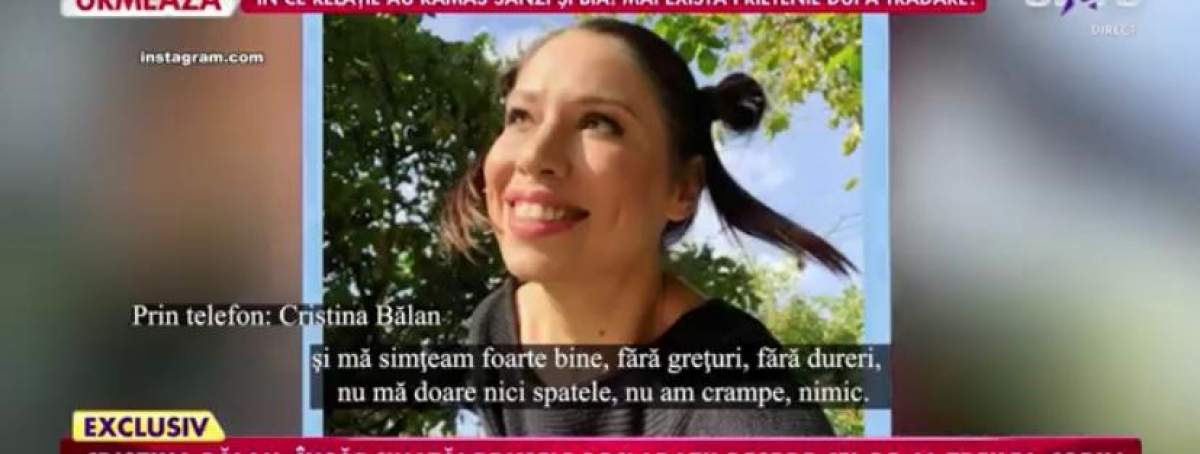 Cristina Bălan, primele declarații despre sarcină. Ce semnificație are numele ales pentru fetița ei: "Este mai deosebit”