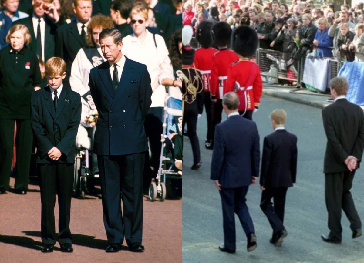 William și Harry la înmormântarea mamei lor, Lady Diana. Cine a obligat doi copii să meargă în spatele sicriului, în văzul unei lumi întregi