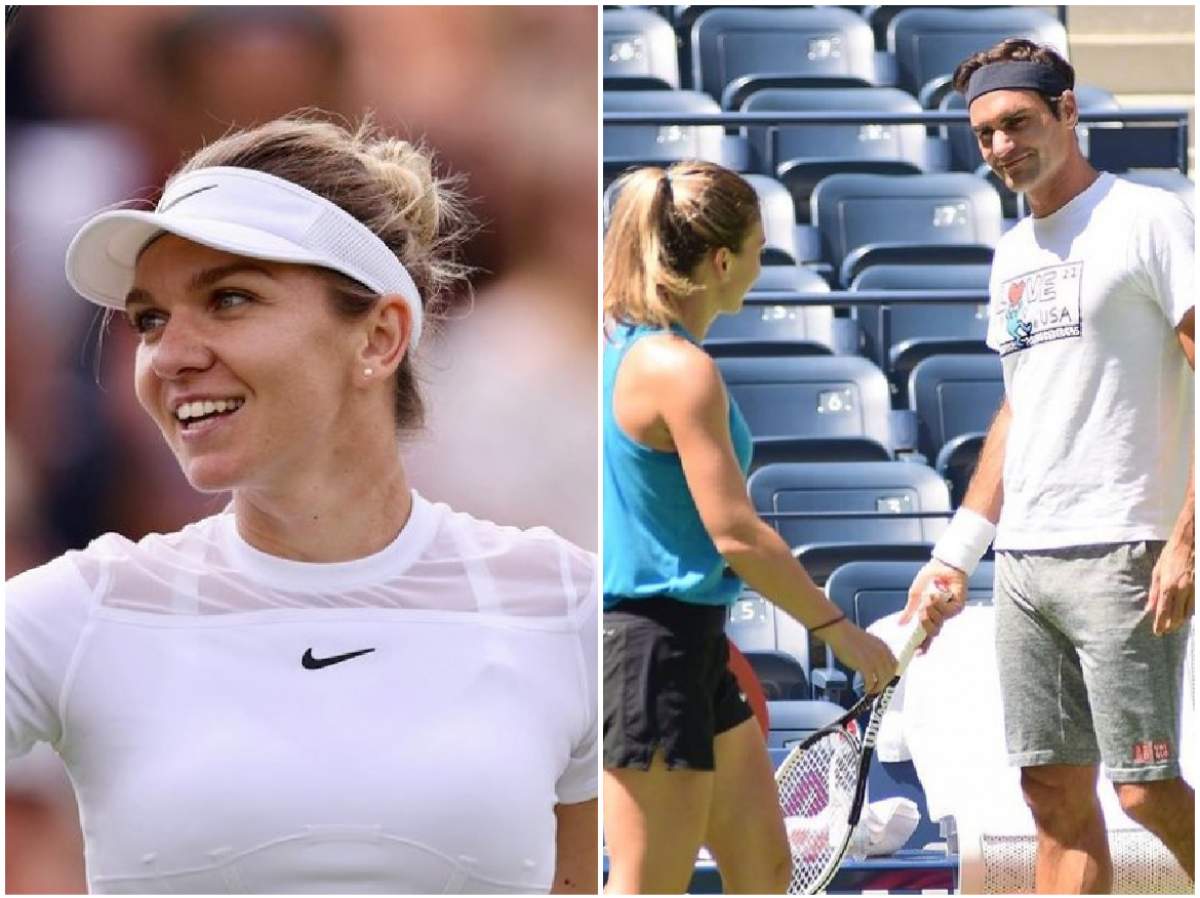 Colaj cu Simona Halep și Roger Federer