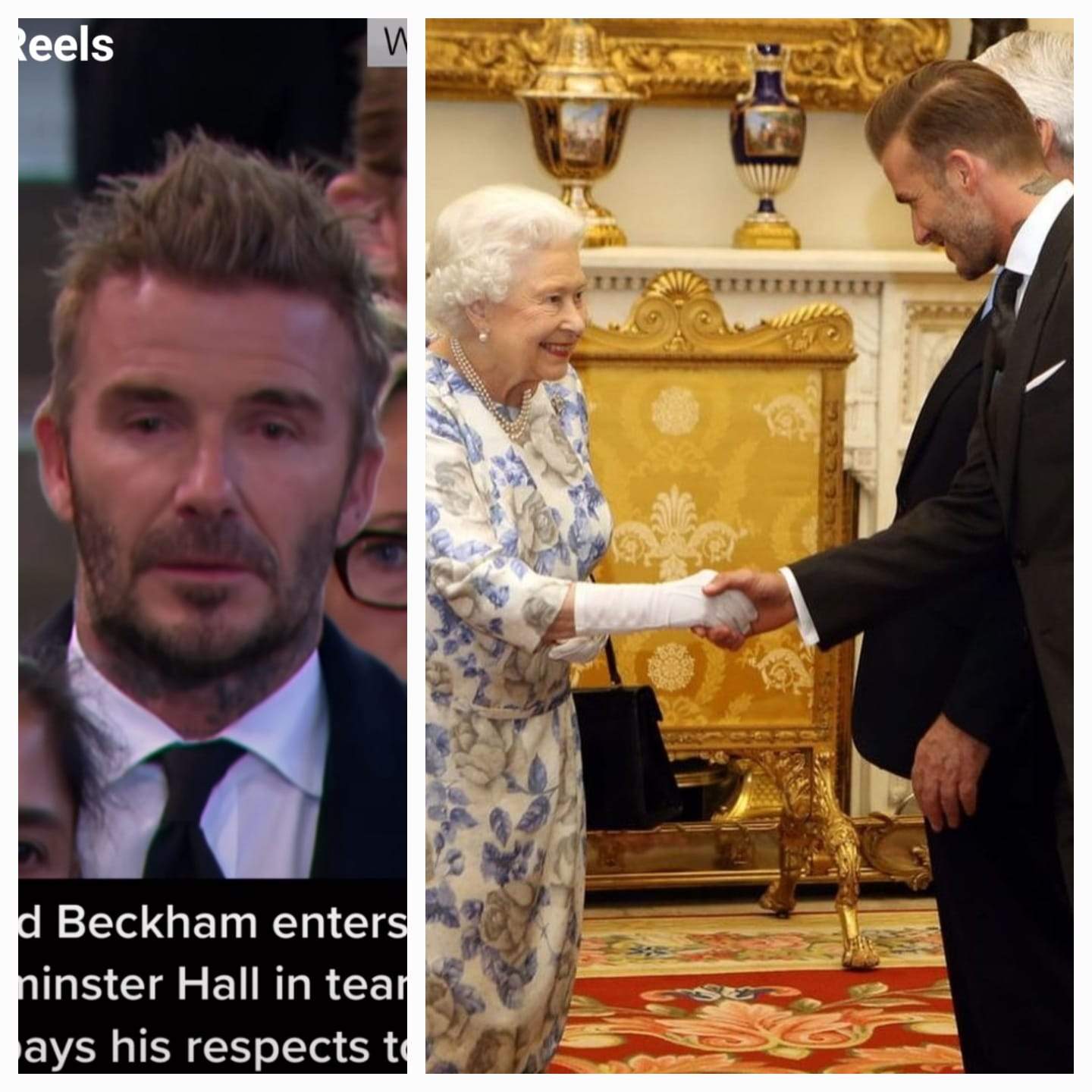 David Beckham a stat 12 ore la coadă pentru a-i aduce un omagiu Reginei Elisabeta. A plâns când a ajuns lângă sicriu / FOTO