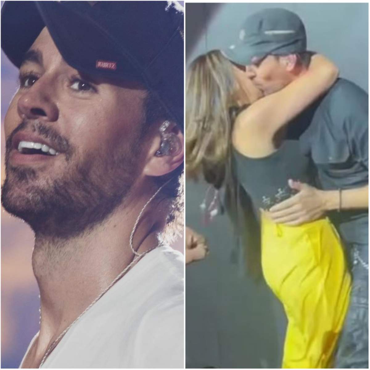 Enrique Iglesias s-a sărutat pasional cu o fană. Gestul neașteptat făcut de artist la unul dintre concertele sale / FOTO