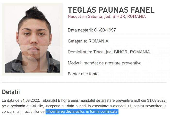 Dispărut fără urmă, după ce a amenințat o minoră să renunțe la plângerea penală pentru viol în grup / Păunaș și-a luat zborul, ca să nu ajungă în colivie