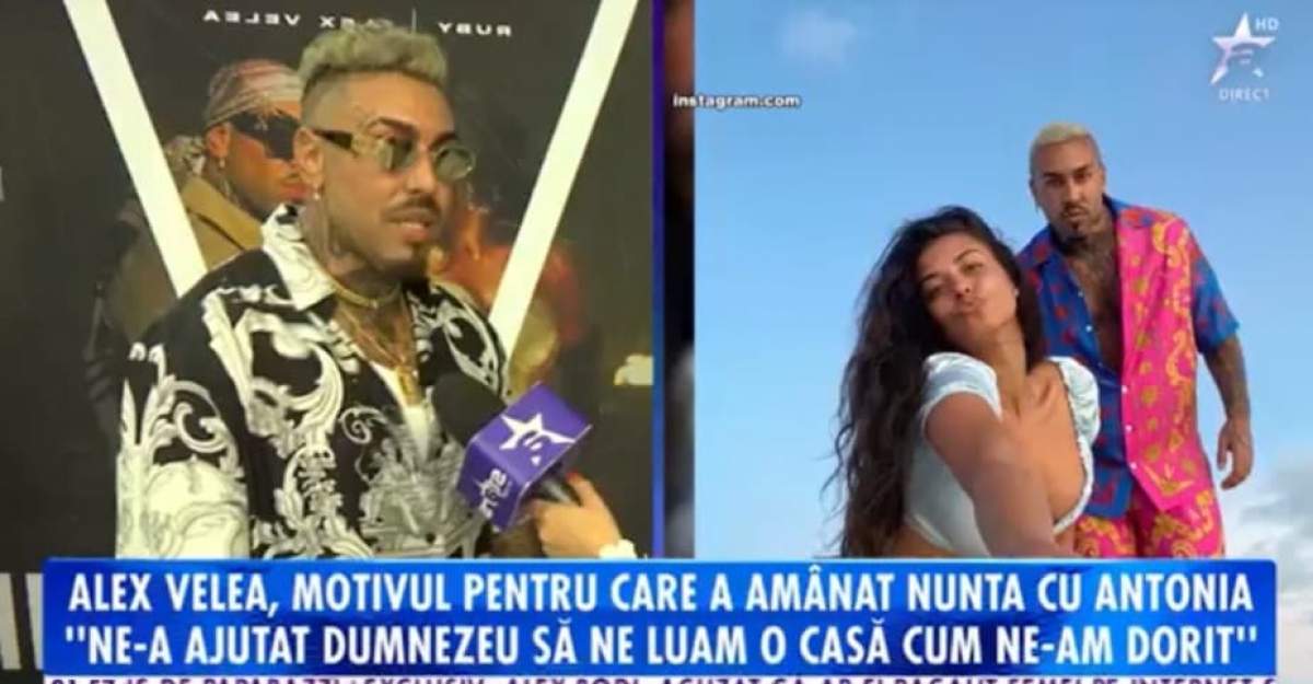 Motivul pentru care Alex Velea a amânat nunta cu Antonia: „Am încercat să...”. Când va purta artista rochia de mireasă