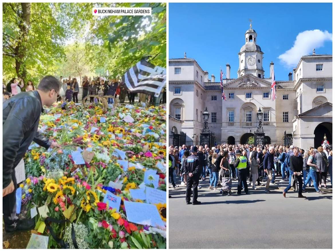 colaj cu imagini de la funeralii