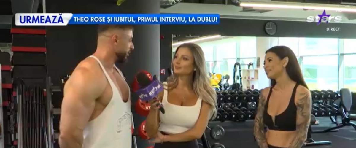 Roxana Vancea și soțul ei, la sala de fitness