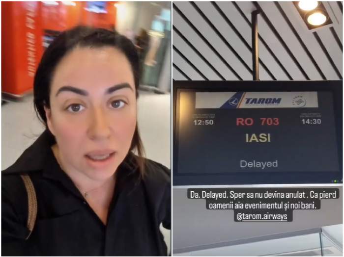 Colaj cu Oana Roman și anunțul întârzierii zborului
