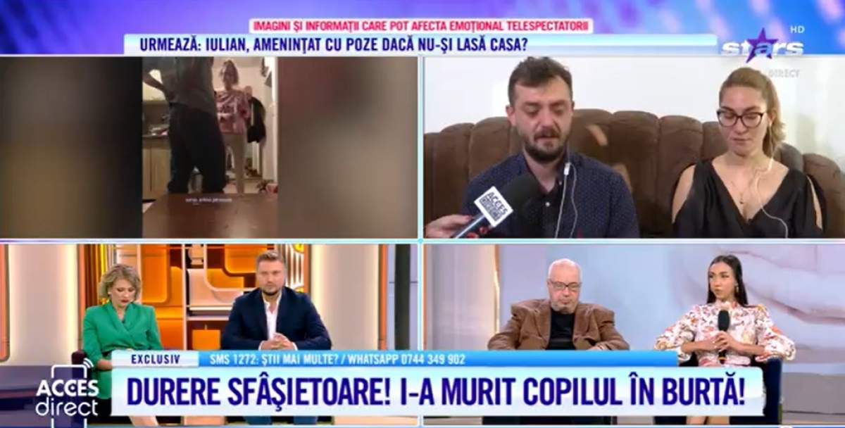 Acces Direct. Durere sfâșietoare pentru mama căreia i-a murit copilul în pântece, în timp ce se afla în spital. Femeia îi acuză pe medici: "Mi-au spus: îmi pare rău, nu mai este"