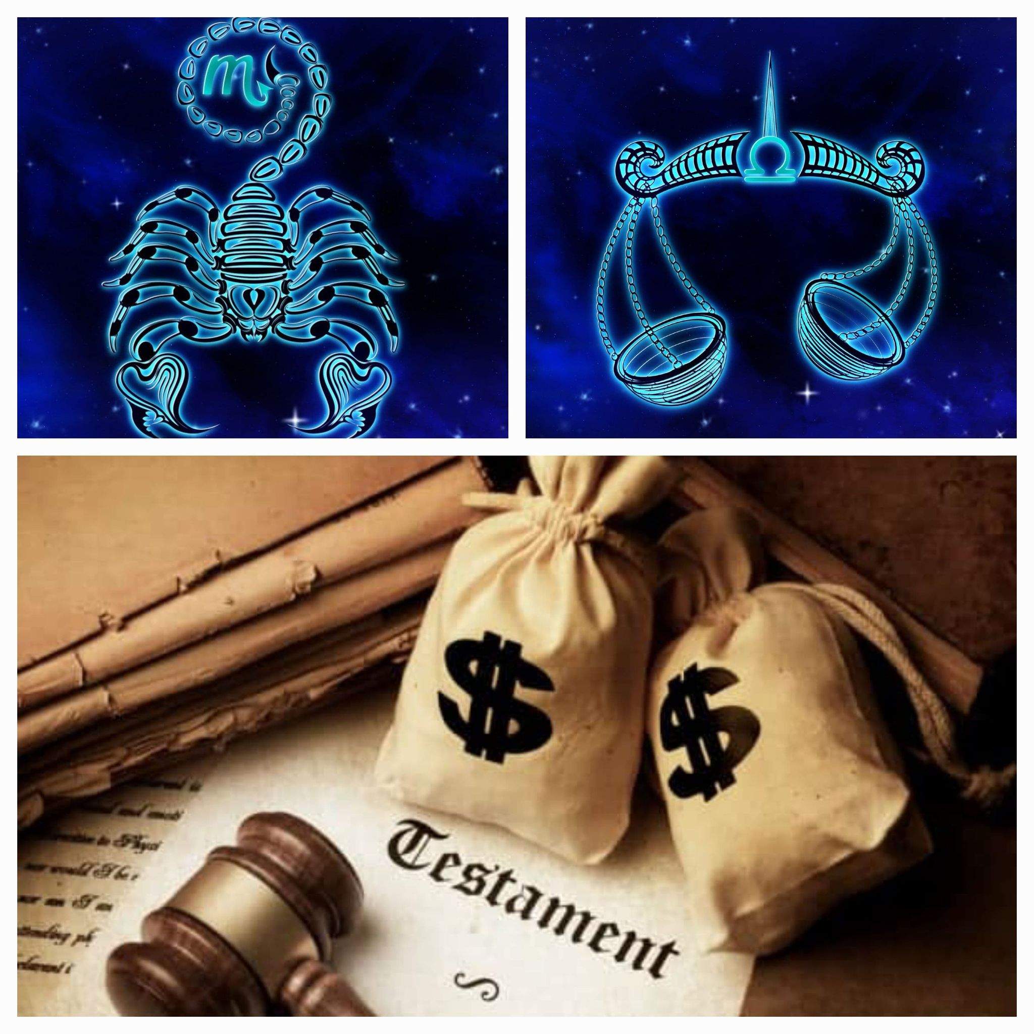 Zodiile Balanța și Scorpion primesc o mare moștenire