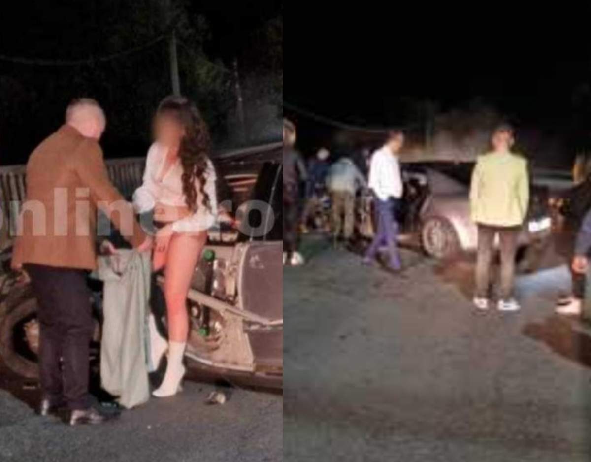 O şoferiță beată și în chiloți a făcut un accident spectaculos, în Argeş. Cine este tânăra de 21 de ani / FOTO